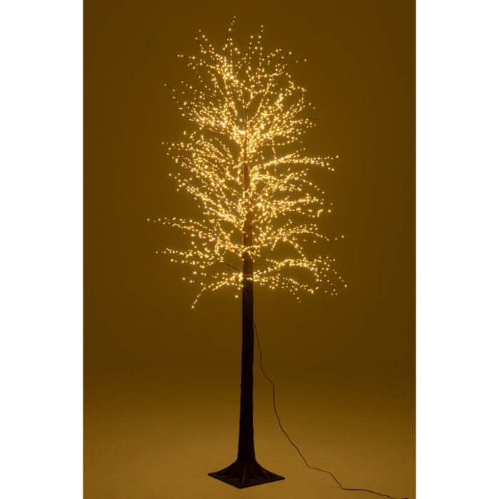 J-Line décoration Arbre 3000 Led - métal - brun - large - LED