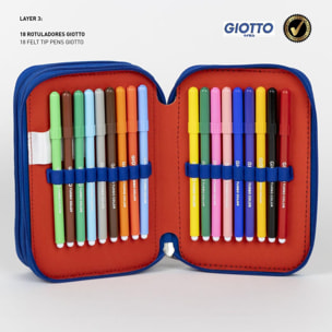 Plumier Con Accesorios Giotto Avengers