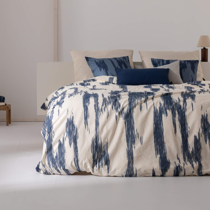 Housse de couette en 100% coton 157 fils Mahón Bleu Marine