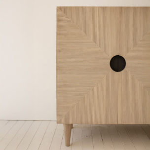 Bahut 4 portes en pin recyclé KRISTEN