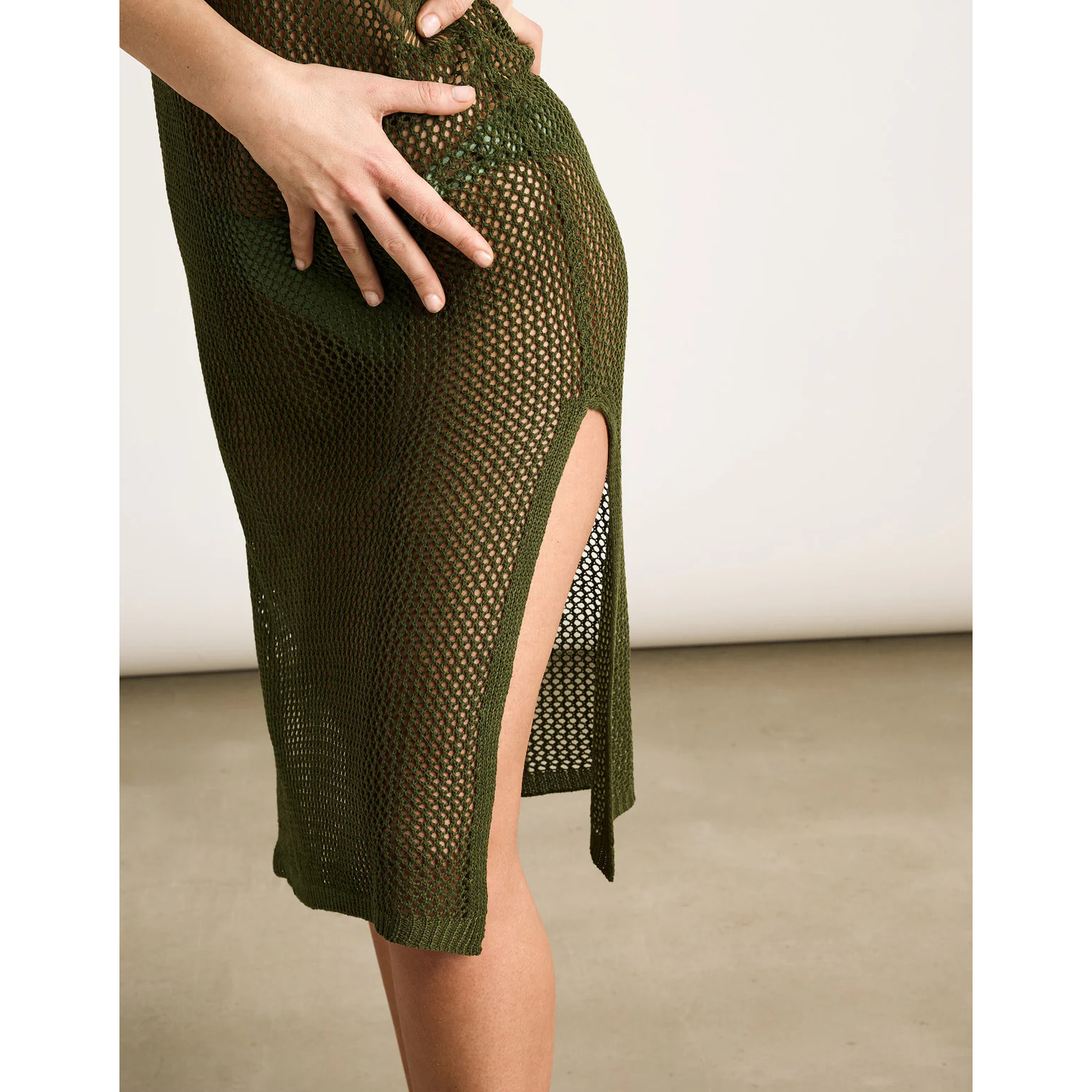 Vestido Midi Caqui - Pinto