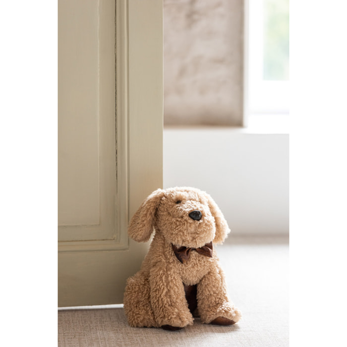 J-Line cale-porte Chien - polyrésine - beige