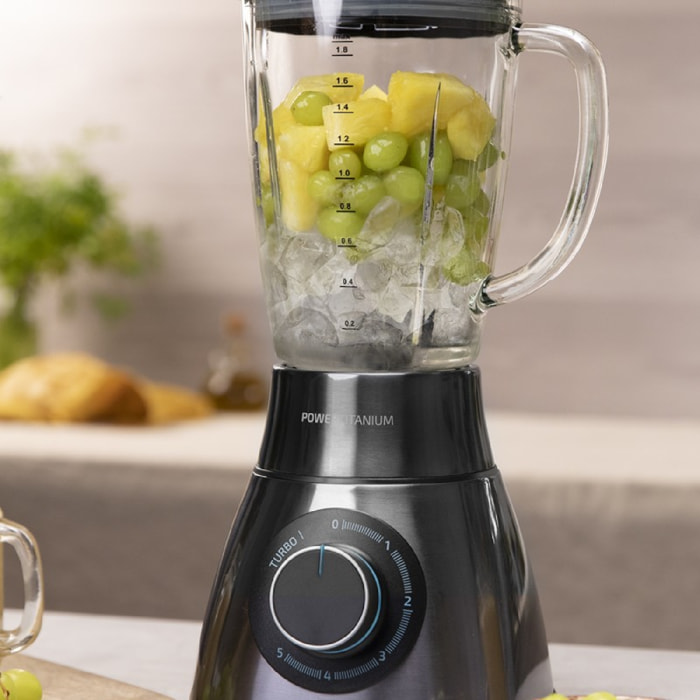 Cecotec Frullatore con tazza Power Black Titanium 2500MAX PerfectMix