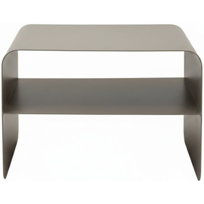 Table basse Lounge 58x37cm bronze Kare Design