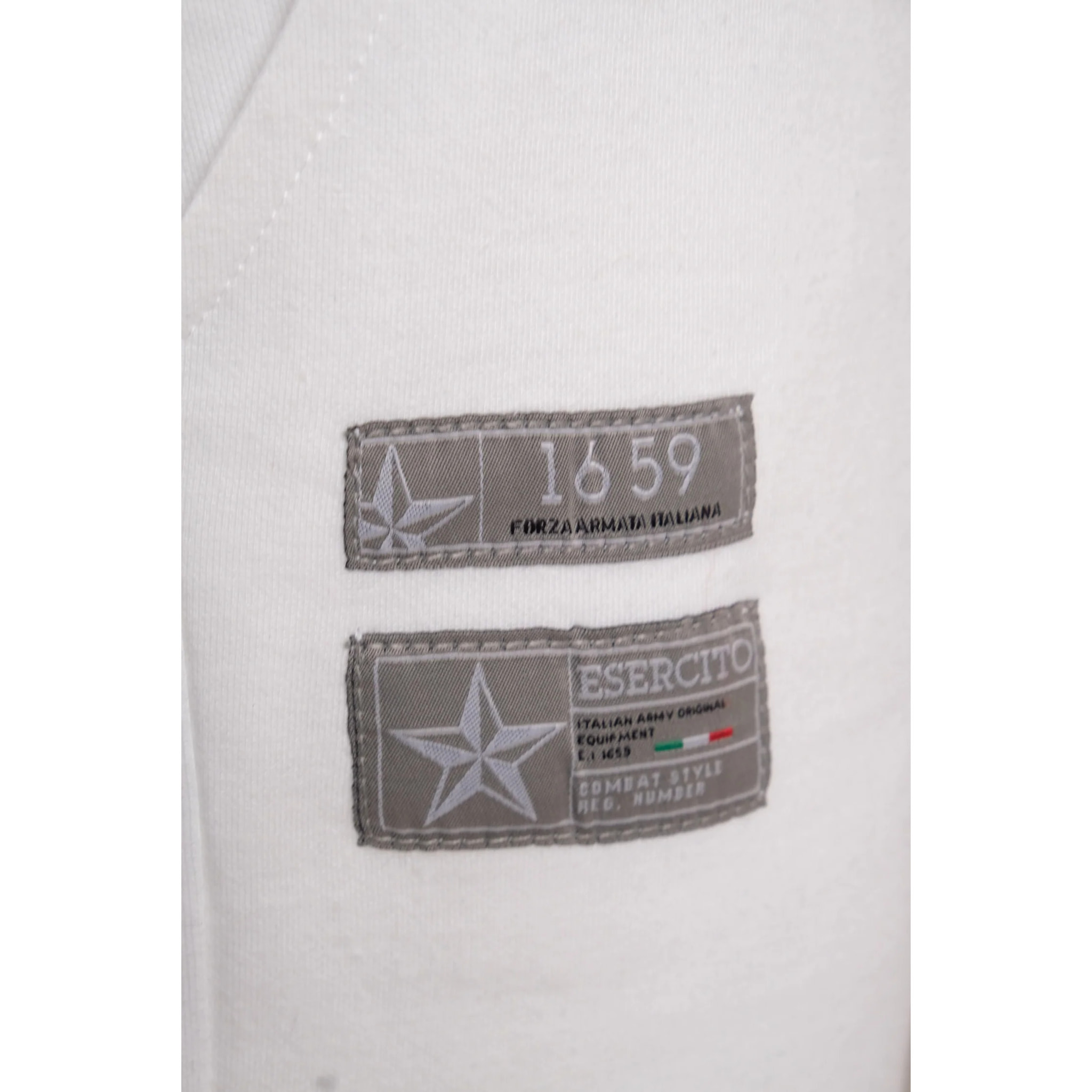 Pantaloni Esercito jogger lunghi bianchi uomo