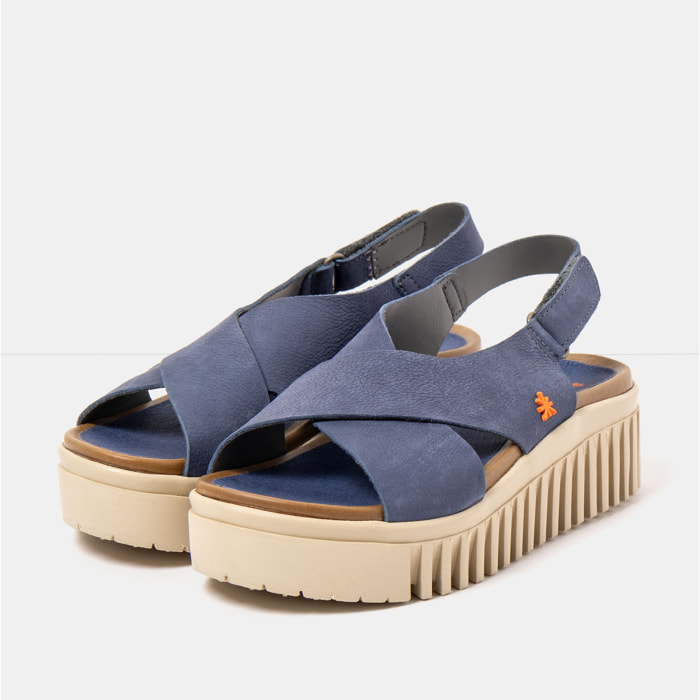 Sandalia de cuña 1574 NOBUCK OCEAN/BRIGHTON color Ocean