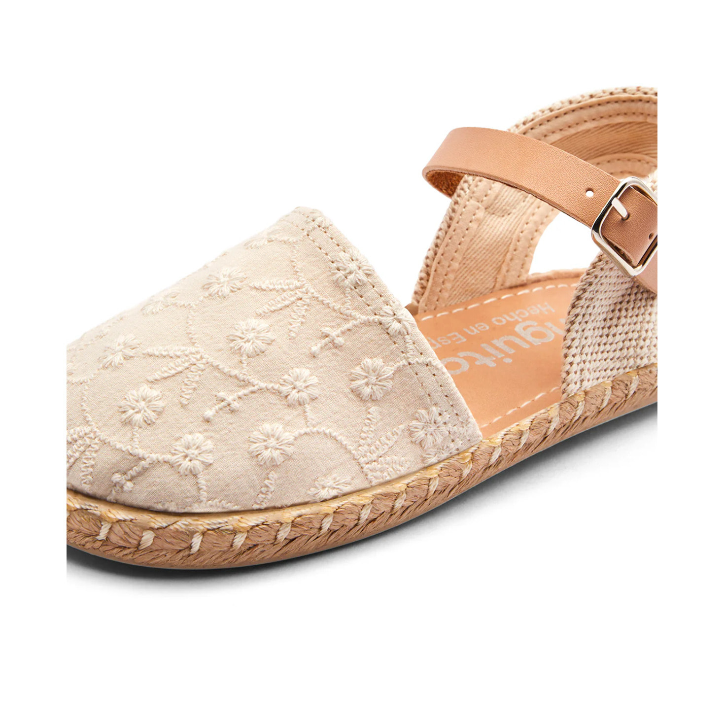 Espadrillas da bambina con stampa floreale