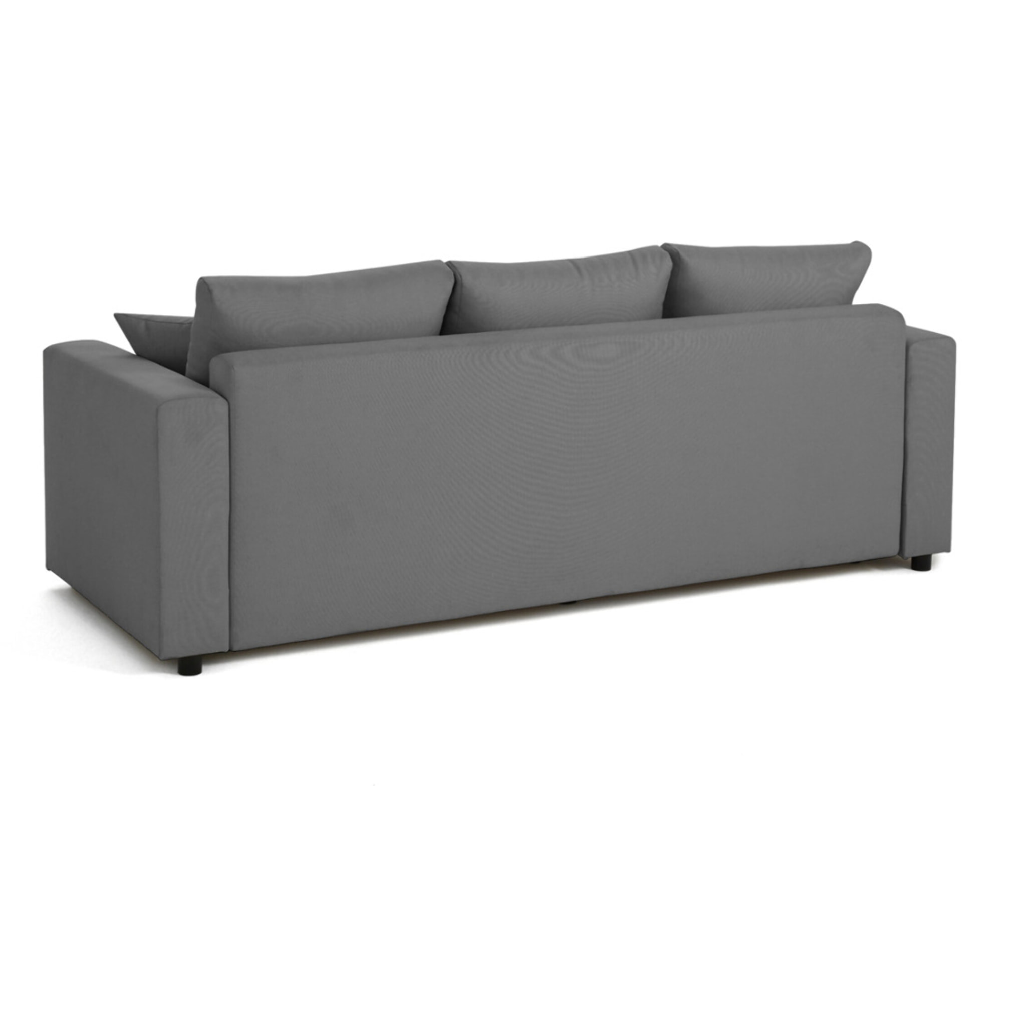 Regala - canapé 3 places - convertible avec coffre - en tissu - Gris