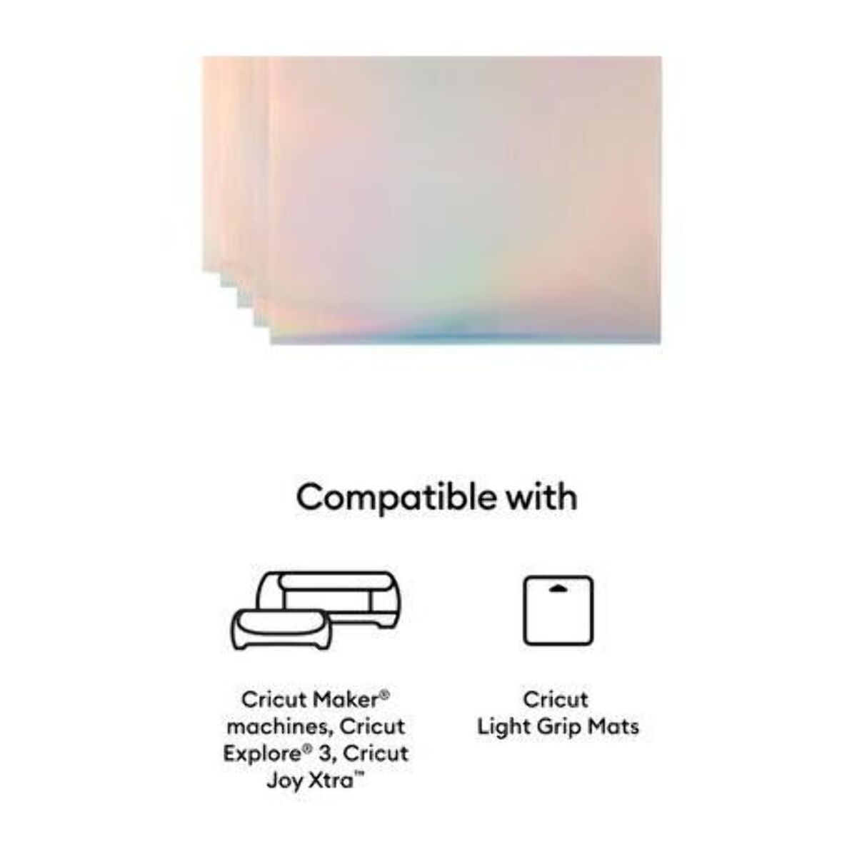 Accessoire CRICUT Printable Vinyl A4 - 10 sheets (Silver)