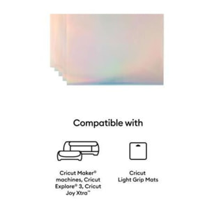 Accessoire CRICUT Printable Vinyl A4 - 10 sheets (Silver)