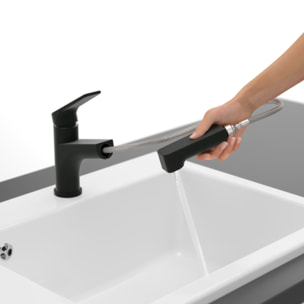 Robinet de cuisine avec douchette VILLEROY & BOCH Junis Shower Noir mat