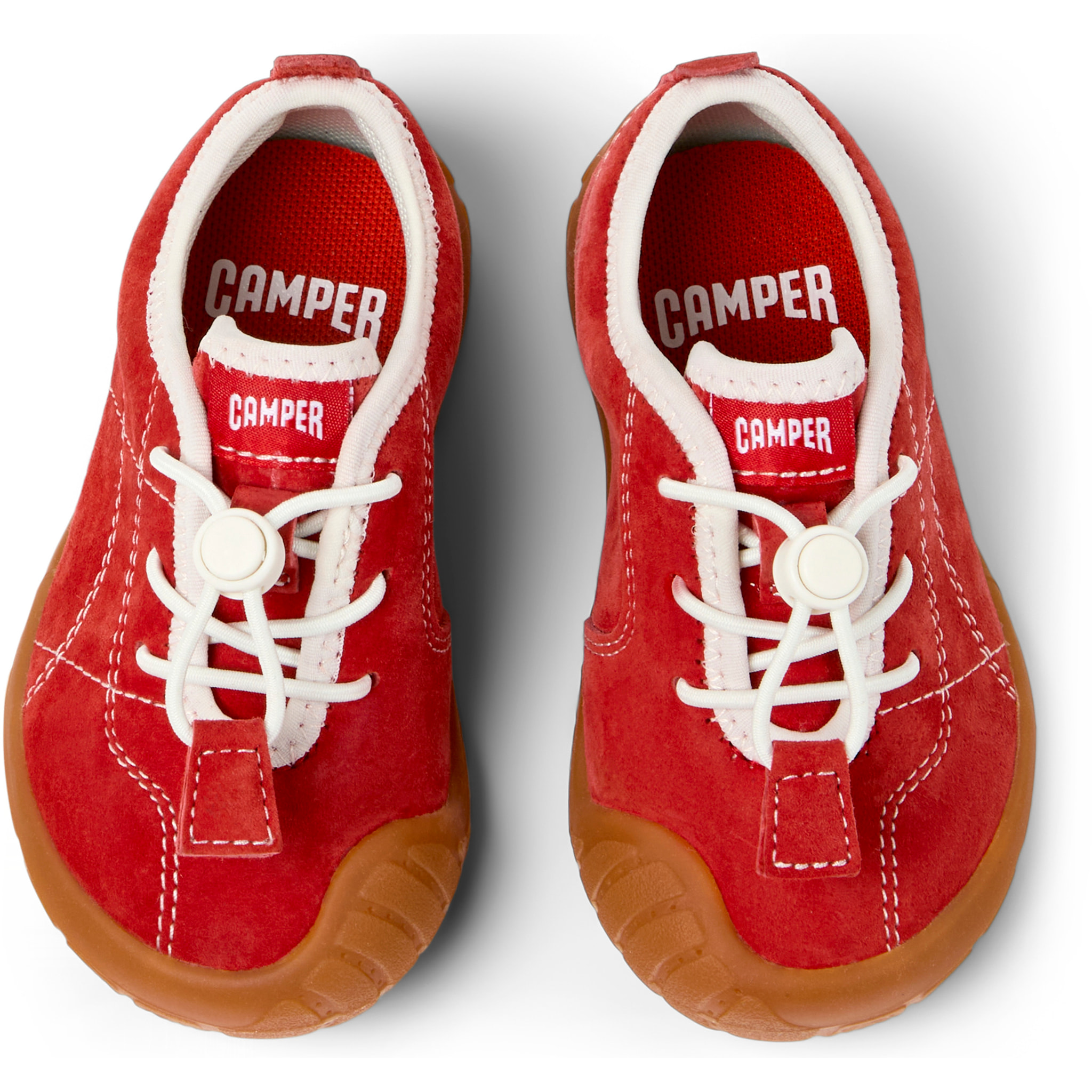 Sneakers - CAMPER Peu Path - Rosso - Pelle nabuk