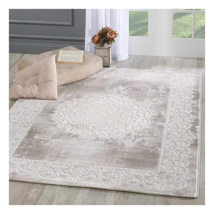 Tapis doux et souyeux tissé en relief VUPO