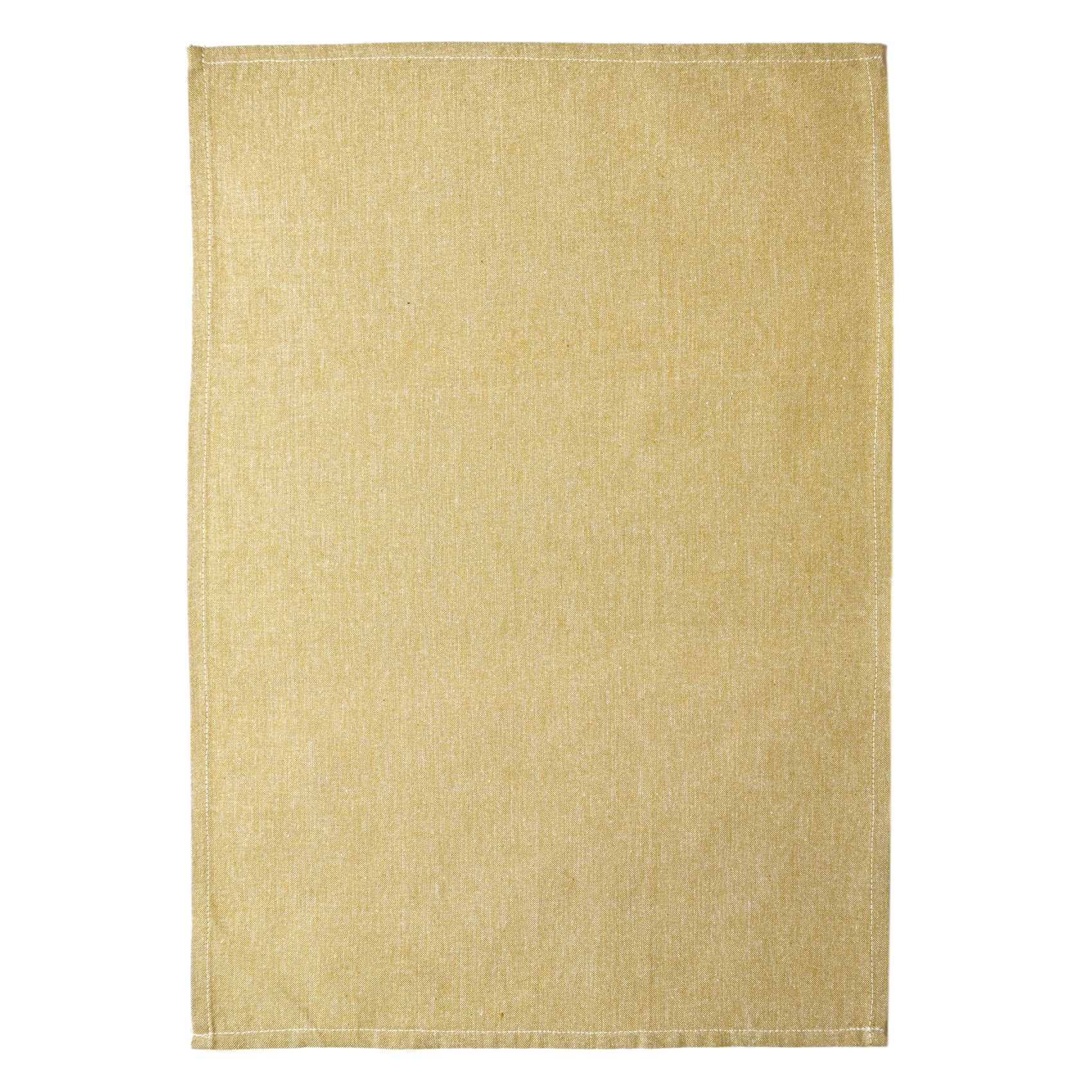 Torchon de cuisine en coton uni aspect tissé - Vert