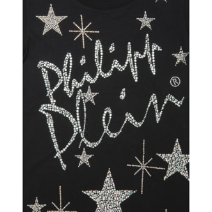 PHILIPP PLEIN T-shirt Round Neck SS "Shiny Signature"