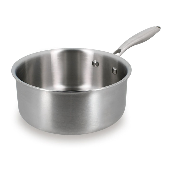 Casserole en acier inoxydable 18cm - tous feux TRINOX
