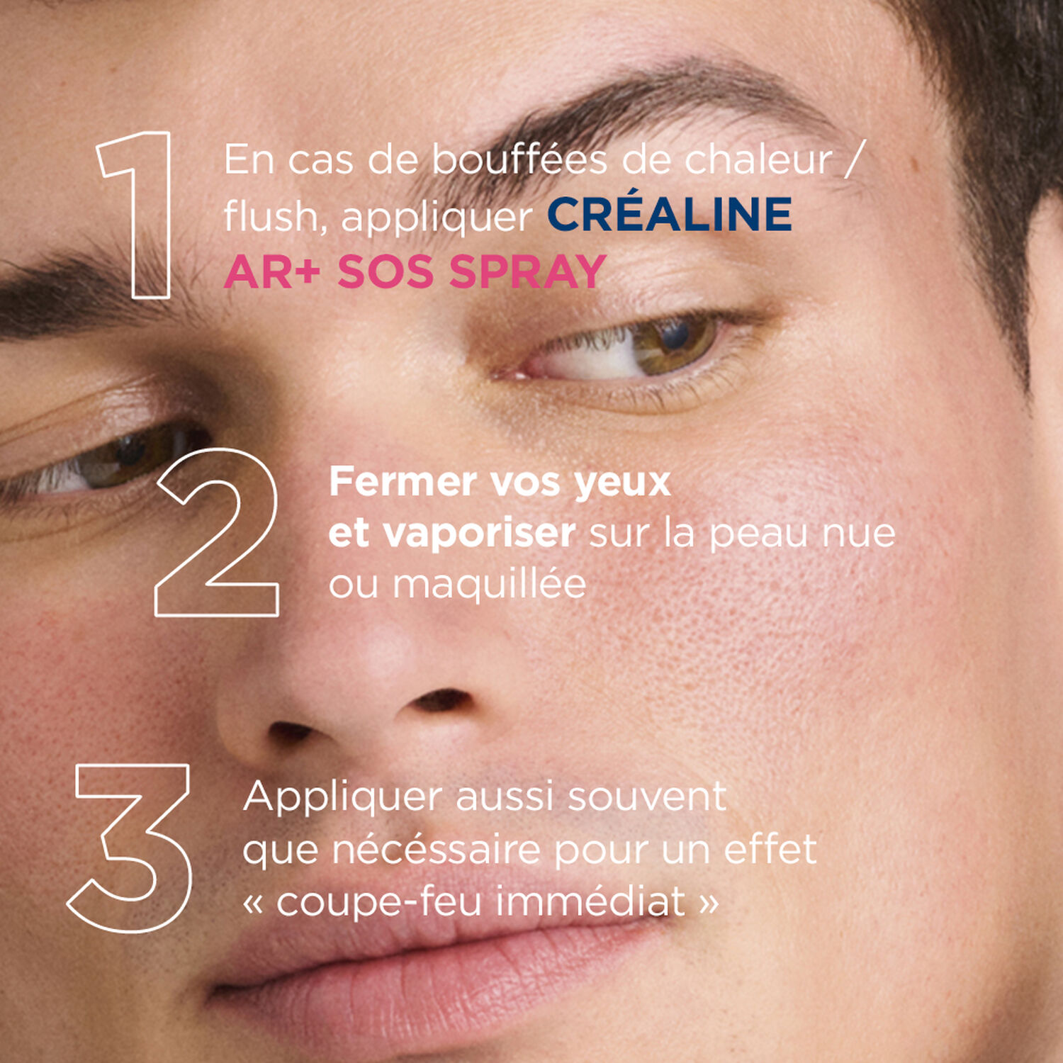 Crealine AR+ - SOS Spray - Brume anti-rougeurs apaisante