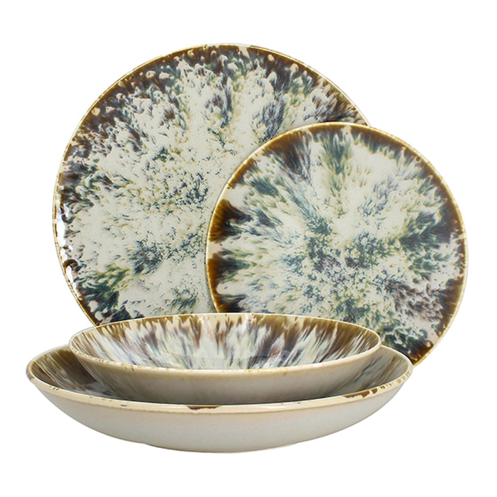 Service de table 48 pièces en porcelaine MAKA