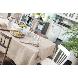Lot de 3 serviettes 40x40 cm en gaze de coton - 10 coloris - GAIA