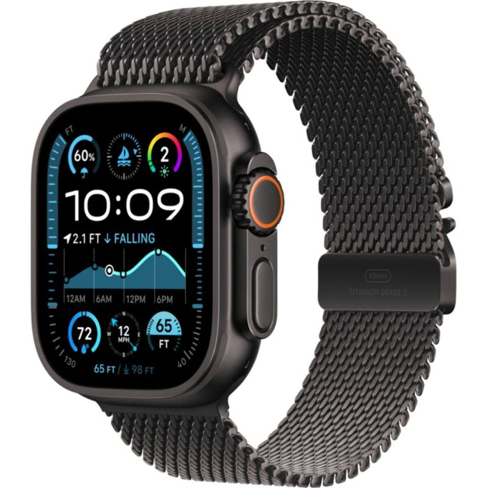 Montre connectée APPLE WATCH Ultra 2 49mm Noir / Milanais Loop L Cell