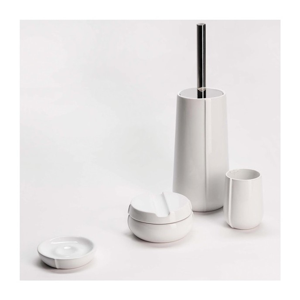 Brosse Wc Céramique SENSE Blanc shinny Elements by Spirella