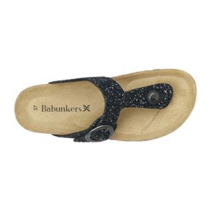 SANDALIA GRANADA BABUNKERS NEGRO