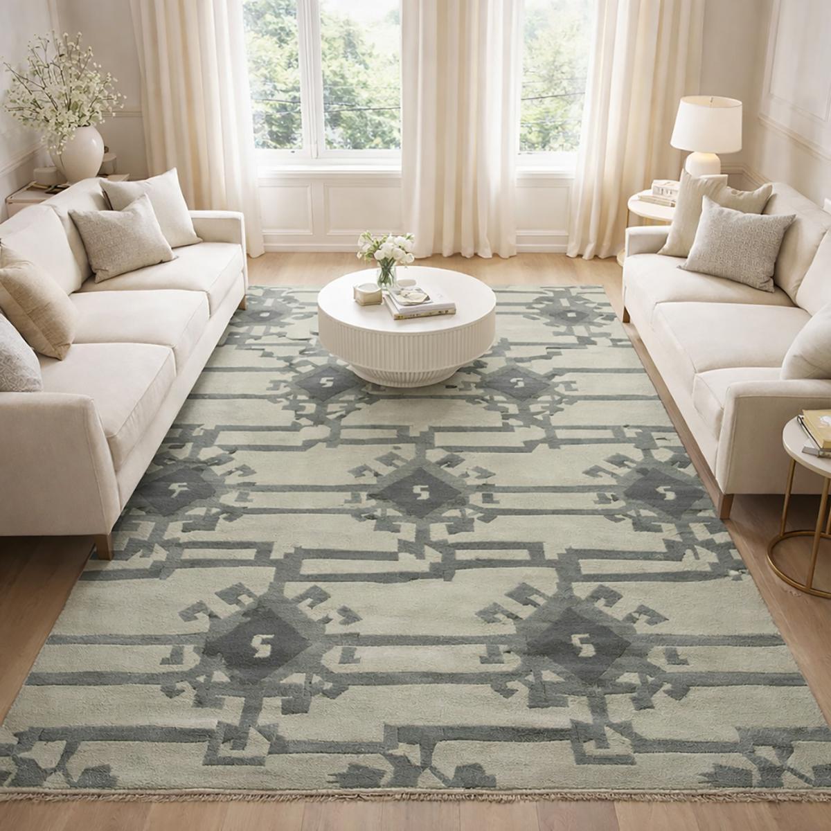Tapis artisanal Duvi, tapis kilim en laine