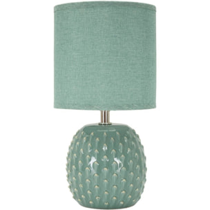 LAMPADA DA COMODINO PONTUS TURCHESE CM Ø 14X27