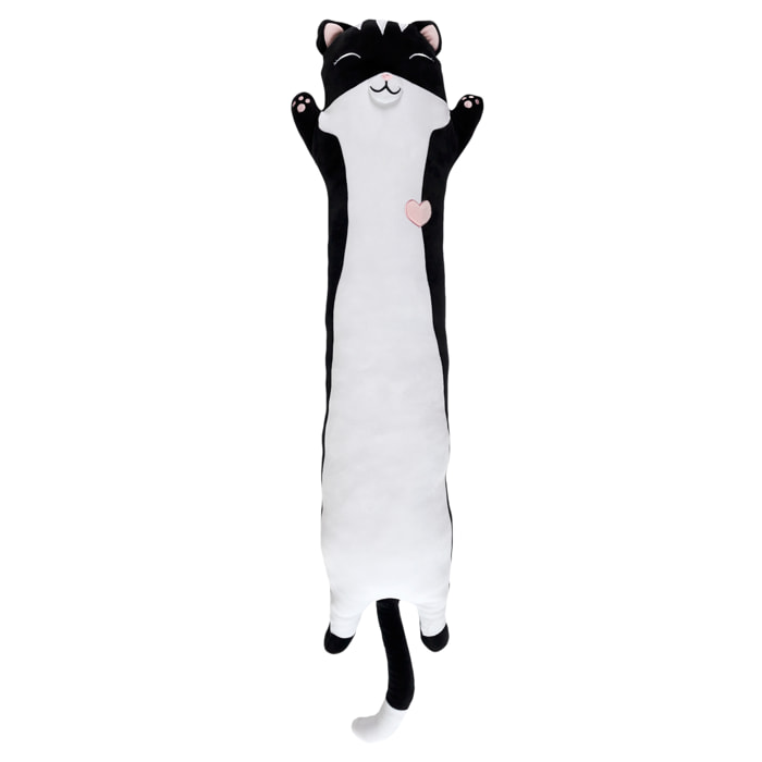 PELUCHE ALLONGEE CHAT NOIR