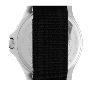 Timex Orologio Analogico Al Quarzo Navi 41Mm Fabric Slip-Thru Strap Watch