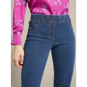 Elena Mirò - Jeggings in cotone stretch - Blu