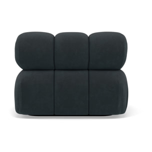 Ruby - module d'assise gauche en velours texturé - Noir