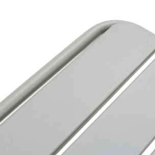 Mesa de Jardín Plegable Perla de Metal en Gris