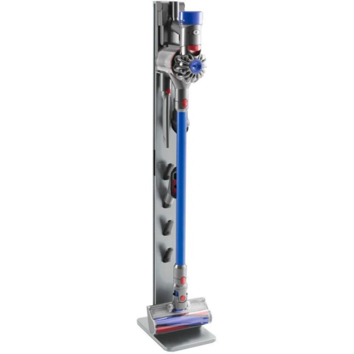 Support de rangement XAVAX Mural fixation universelle aspirateur balai argent