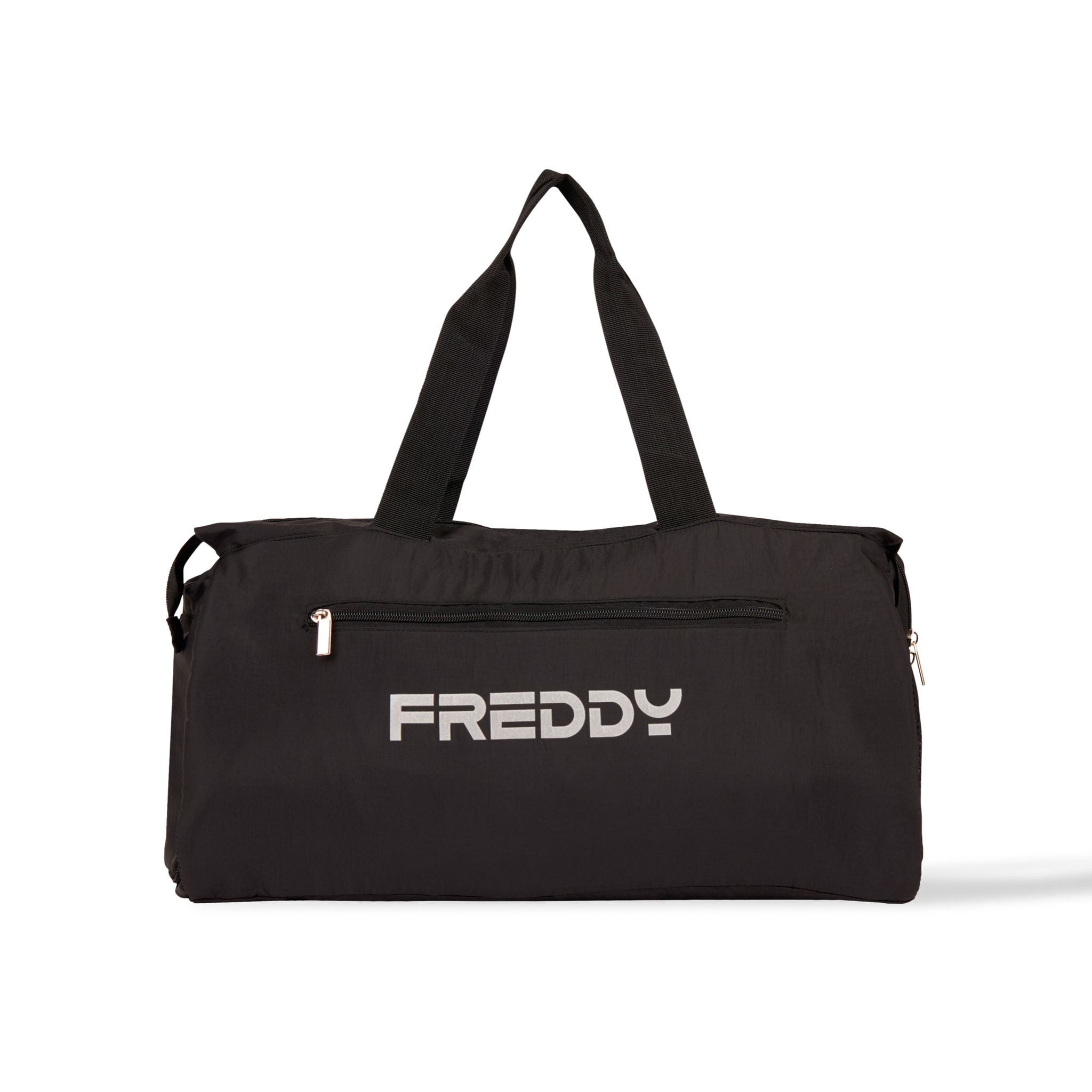 Borsa palestra in nylon con tasche esterne e logo FREDDY