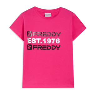 T-shirt Bambina Regular Fit con Maxi Stampa FREDDY