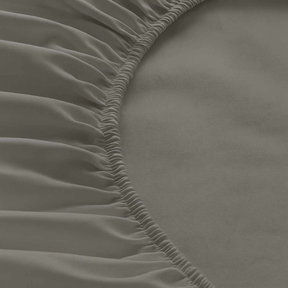 Parure de lit unie - taie 50x70 cm | 100 % polyester | Gris perle | Douce et respirante