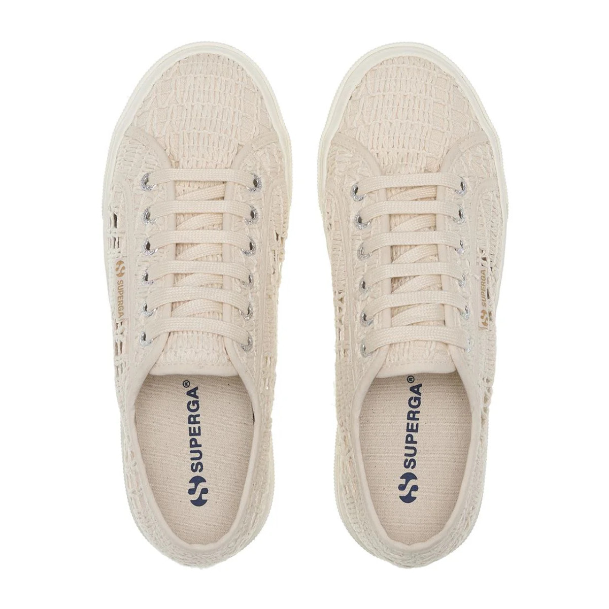 Superga - Scarpe da donna Donna Beige - 2740 PLATFORM CROCHET