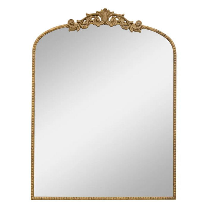 Miroir Mary arche 68x90cm doré