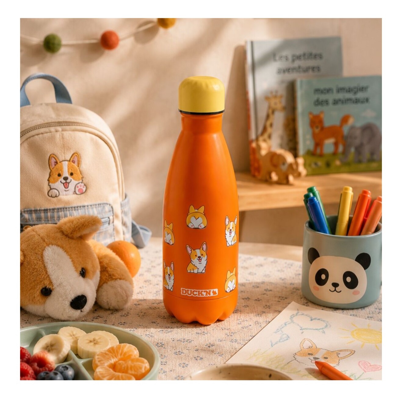 Bouteille isotherme enfant design Chiens, HAPPY BOTTLE
