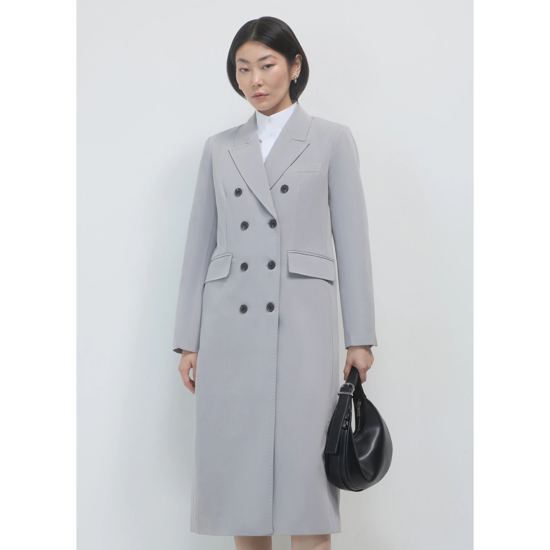Cappotto lungo melange