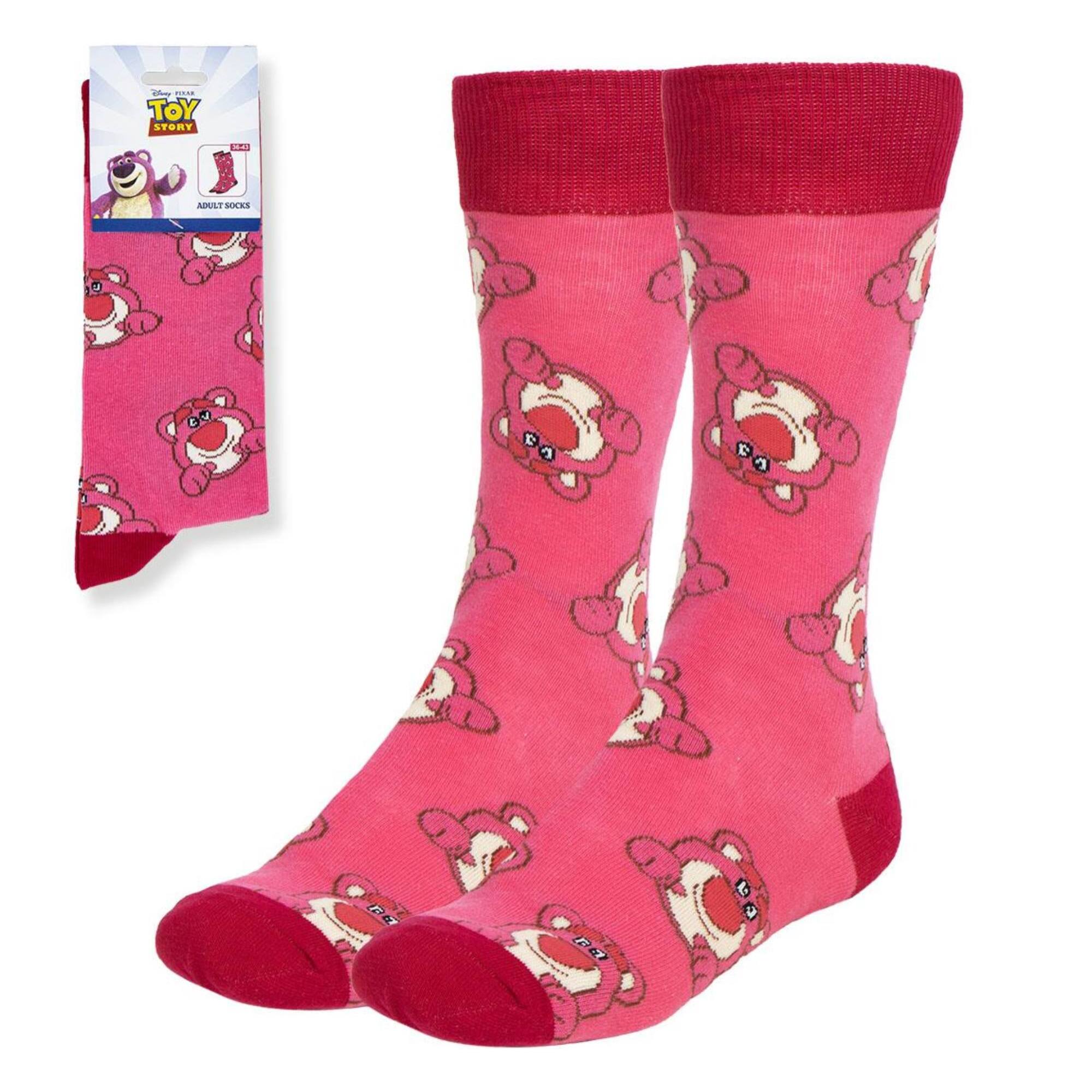 Calcetines toy story diseño lotso rosa