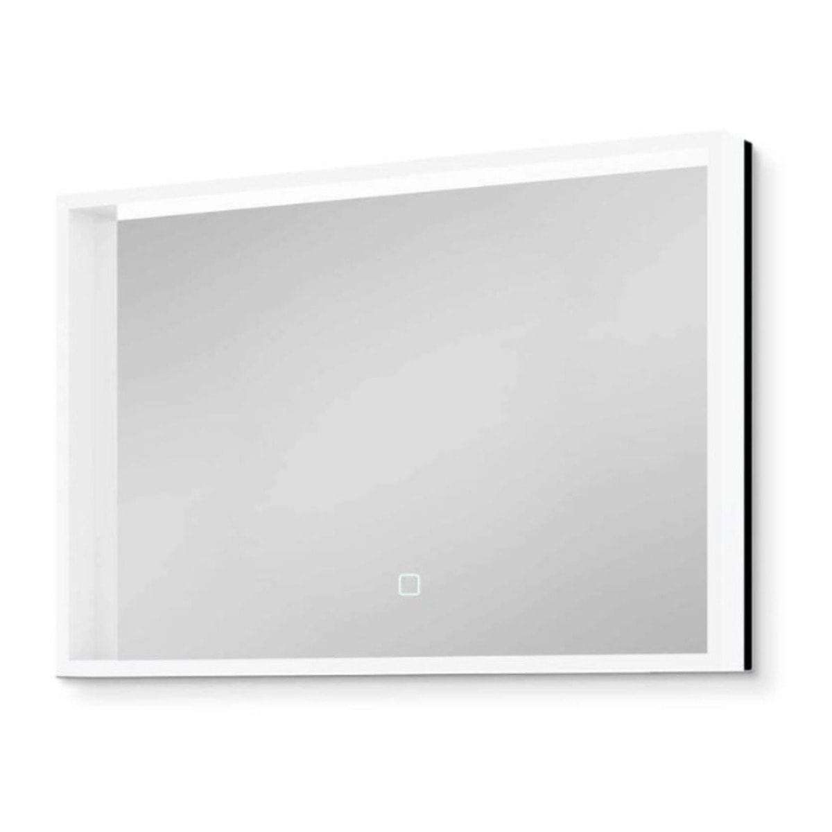 Vision 80x60 cm miroir rectangulaire avec éclairage LED 3 couleurs et capteur, transparent (SATZVIOBLED6080)