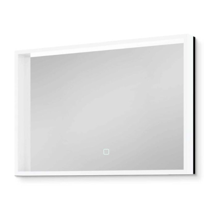 Vision 80x60 cm miroir rectangulaire avec éclairage LED 3 couleurs et capteur, transparent (SATZVIOBLED6080)