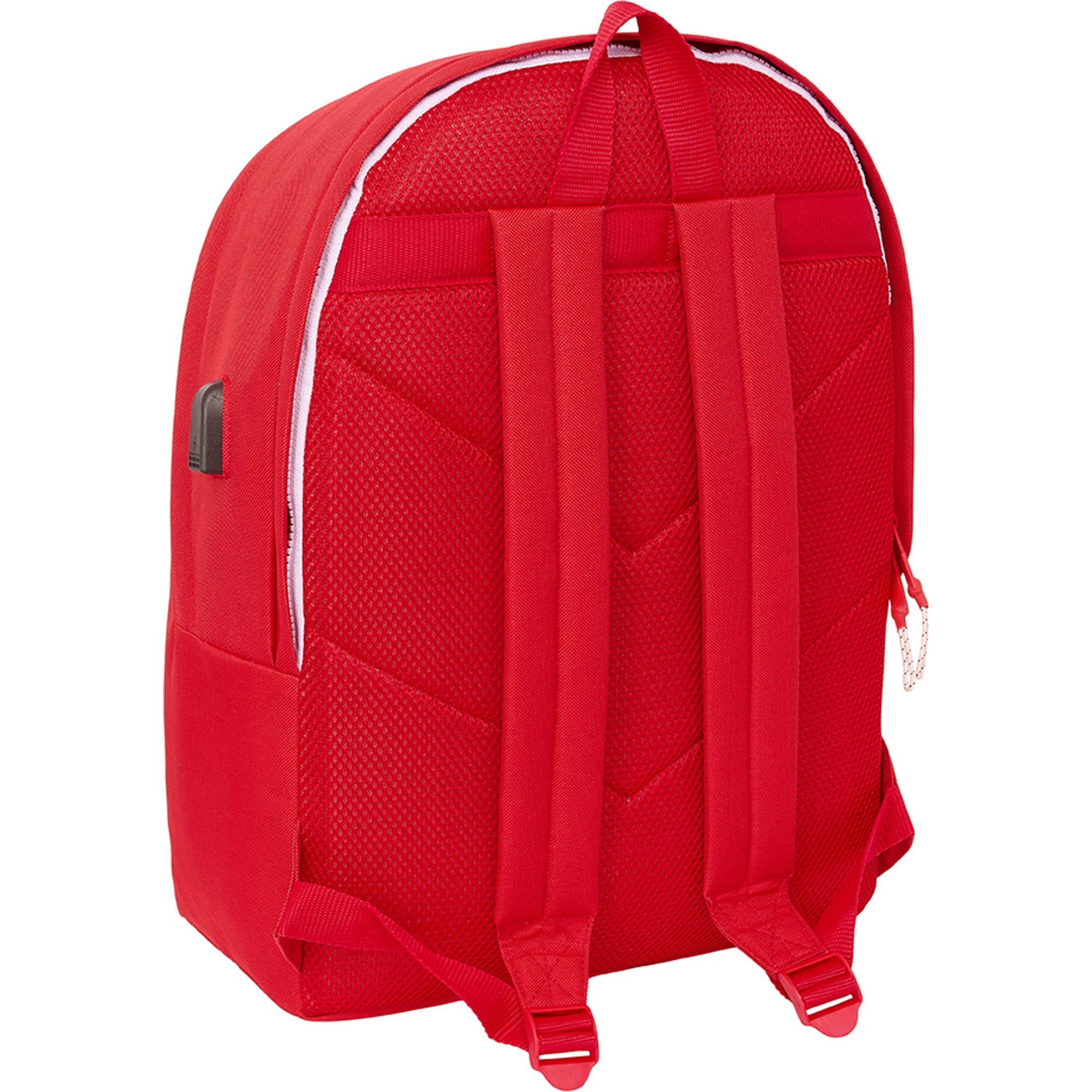 Mochila doble para portatil 15,6"+usb sevilla fc