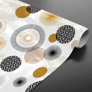 Sous-nappe protectrice imprimée graphiques - Noir