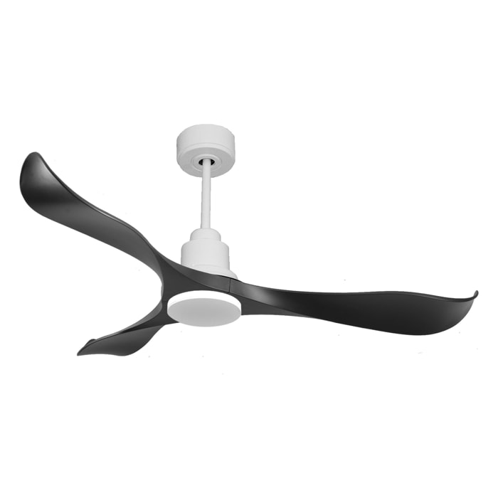 Ventilateur de plafond Réversible  Thermostat Wifi Moteur à courant continu Toits en pente Télécommande Adaptateur 2/3 Lames Hypersilence Mémoire Shopify Vendible (AUTOMATIQUE)