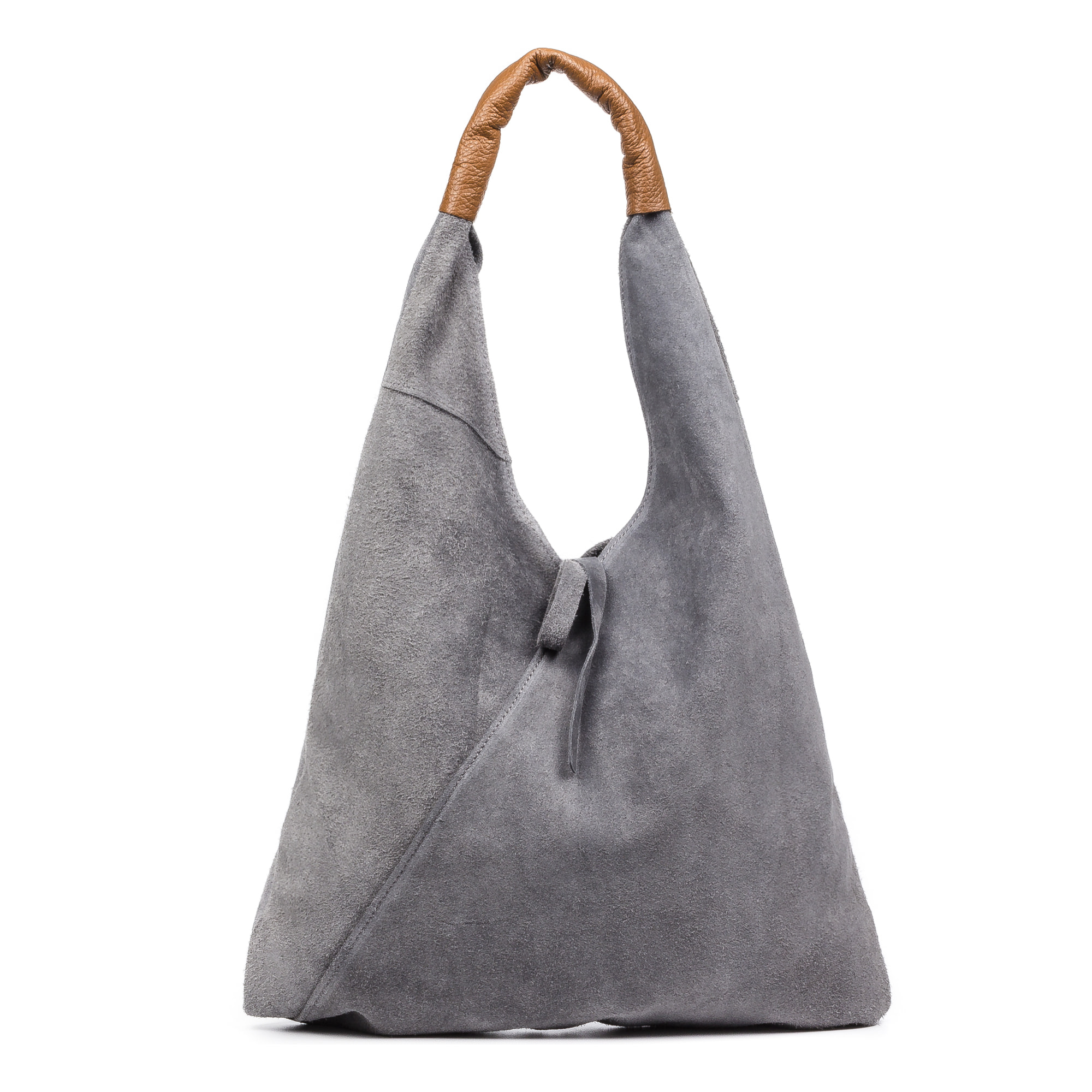 Agnana Borsa Shopper Donna. Pelle autentica Scamosciata e Dollaro.