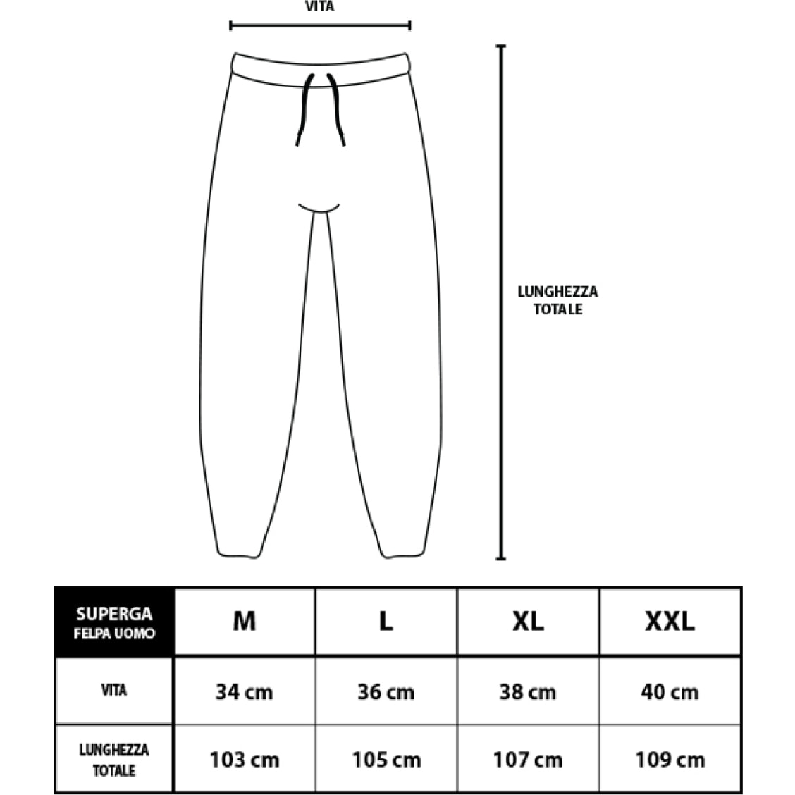 Pantalone Uomo SUPERGA Cotone Felpato Art.23193