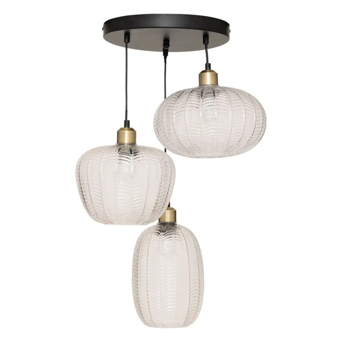 Suspension Tissa transparent H114cm